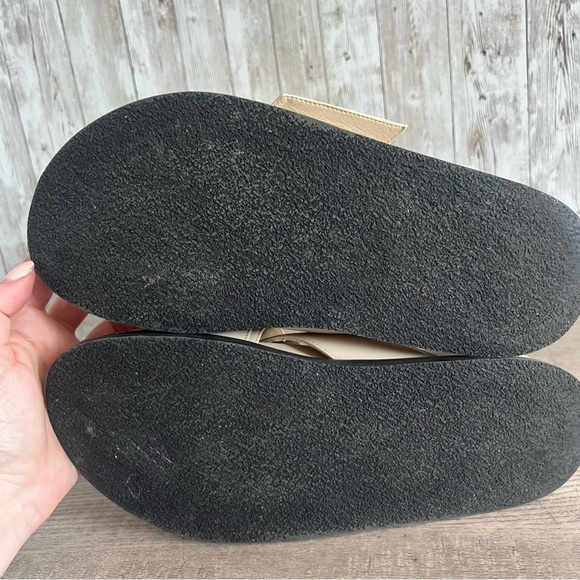 Banana Republic Cream Leather RAVELLO LEATHER SLIDE Preppy Women’s 9 - Picture 6 of 8